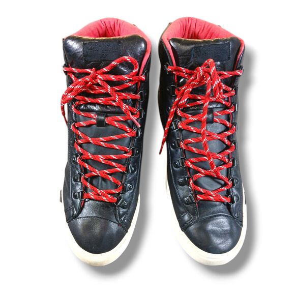 Pro Keds Sneaker Size 12 Black Red Leather Upper  Royal Plus Hi D-Ring Rare 2011 - Picture 3 of 16